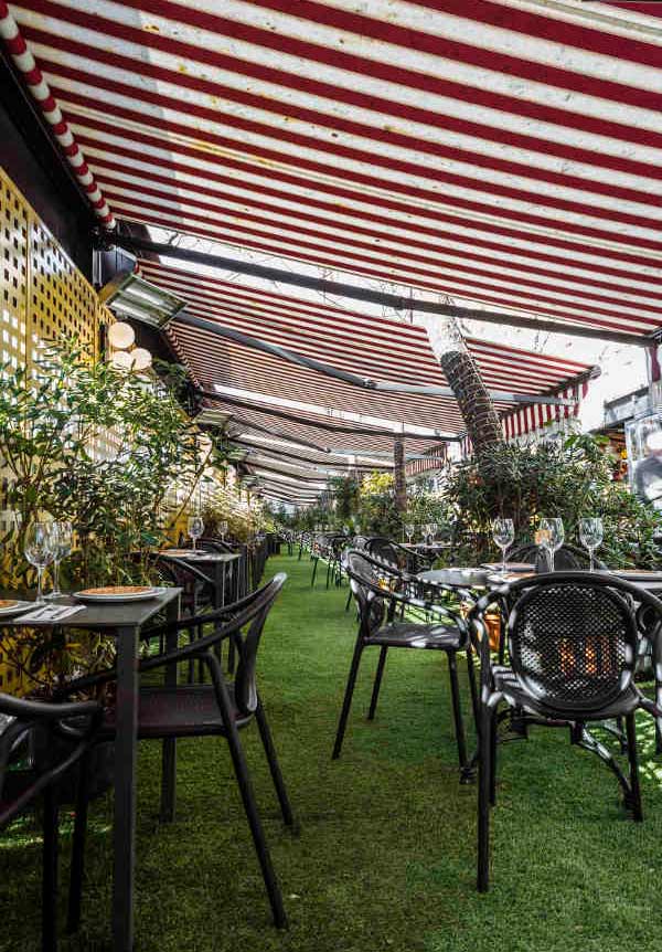 Udaipur Indian Cuisine restaurant terrace in Madrid